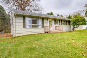 a small house with a lawn in front of it at Mayville Vacation Rental - Walk to Chautauqua Lake in Mayville