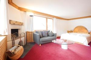 Gulta vai gultas numurā naktsmītnē Albana Hotel Silvaplana