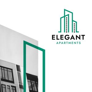 a building logo for an apartment apartment apartments at elegant apartment 3 in Milton Keynes