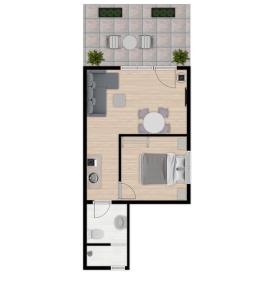 Una cocina o kitchenette en Apartmani Vlasina Sokobanja