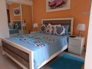 Postel nebo postele na pokoji v ubytování Apartamento Punta Cana playa 2 habitaciones