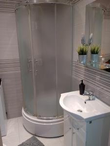 Kúpeľňa v ubytovaní Apartament Zibi