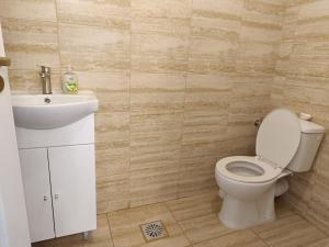 uma casa de banho com um WC e um lavatório em VIV Rosetti em Iaşi