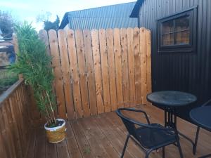Patio nebo venkovní prostory v ubytování Rathgillen Cabin