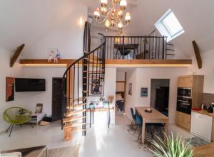 Kuchyň nebo kuchyňský kout v ubytování Gîtes de coussane + 24 fotografií