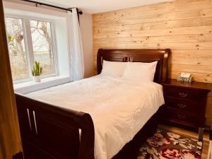 Postel nebo postele na pokoji v ubytování Silver Vally Cabin