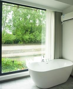 Koupelna v ubytování Hetao B&B