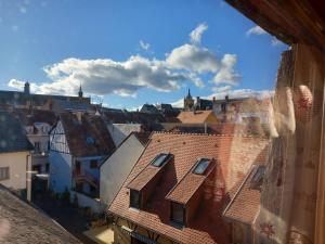 a view of a city from a building at Gite Schlossberg in Colmar