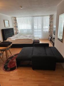 Postel nebo postele na pokoji v ubytování Wohnung in Sankt Englmar Nr 512