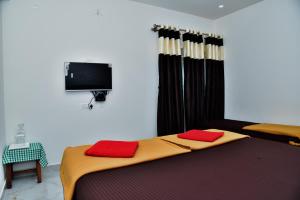 TV a/nebo společenská místnost v ubytování SHREE BALAJI PALACE Homestay