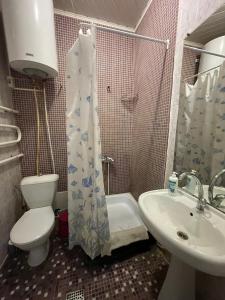 Koupelna v ubytování Andreevskiy mini-hotel