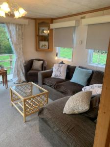 Istumisnurk majutusasutuses Farm stay caravan on working farm