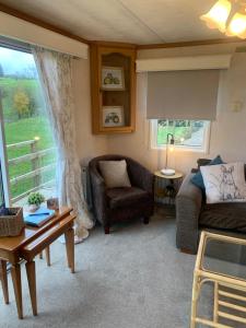 Istumisnurk majutusasutuses Farm stay caravan on working farm