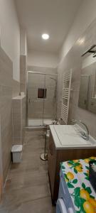 a bathroom with a shower and a sink at La Maison d'Annette in Lavello