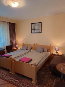 a bedroom with a large bed in a room at Soba Sekulić in Sombor