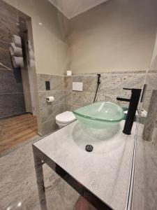 Koupelna v ubytování Hotel Wehra