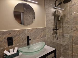 Koupelna v ubytování Hotel Wehra