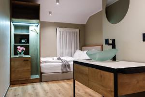 Postel nebo postele na pokoji v ubytování Hotel Wehra