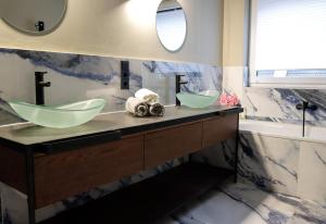 Koupelna v ubytování Hotel Wehra