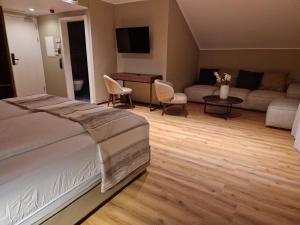 Postel nebo postele na pokoji v ubytování Hotel Wehra