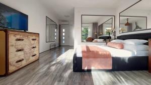 Postel nebo postele na pokoji v ubytování Refresh Boutique Apartments