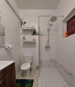 Vannituba majutusasutuses Appartement La Source -Calme avec belle vue mer