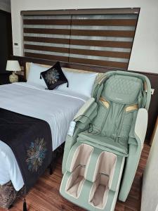 Voodi või voodid majutusasutuse MOMIZI HANOI 2 - PHAN KE BINH toas