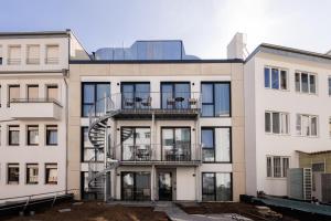 O edifício em que o apart-hotel se localiza