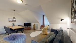 Posezení v ubytování Apartmenthaus Binzer Sterne Haus 1
