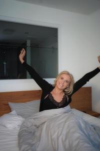 Postel nebo postele na pokoji v ubytování motel isar | 24h/7 checkin