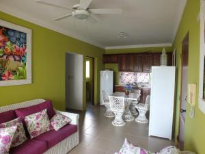 sala de estar con sofá y cocina en Casa Vacanze Dume, en Bayahibe