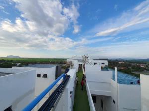 a view from the top of a building at MyStudio Imperio Home , Alor Setar with sky infinity pool in Alor Setar