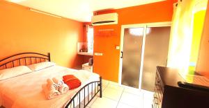 Cama o camas de una habitación en Golden Shell Residence