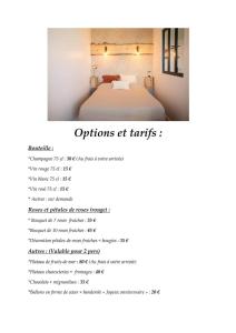 página de un folleto con una cama en una habitación en Trésor d'Opale T1 VUE MER BALNÉO-SPA PARKING PRIVÉ WIFI NETFLIX 3 PERS, en Berck-sur-Mer
