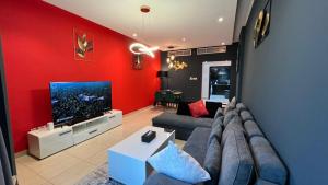 Posezení v ubytování Premium Dubai Marina Two Bedroom Apartments with Sea view - Family only