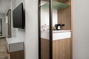 SpringHill Suites by Marriott Cincinnati Mason的电视和/或娱乐中心