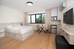 Kuchyň nebo kuchyňský kout v ubytování ESHEL SUITES PANAMA