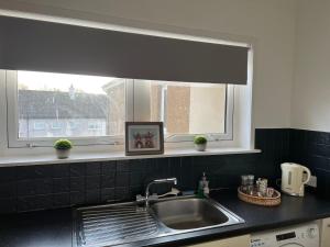 Η κουζίνα ή μικρή κουζίνα στο The Heilan' Coo Apartment
