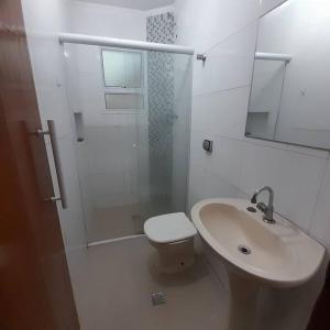 Kúpeľňa v ubytovaní Lindo sobrado vista mar
