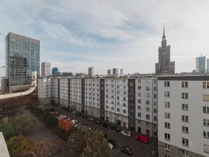 Výhľad na mesto Varšava alebo výhľad na mesto priamo z apartmánu