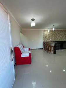 Posezení v ubytování Apartamento Maracujá