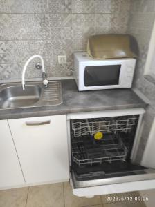 Kuchyň nebo kuchyňský kout v ubytování Apartments Zaton Draga