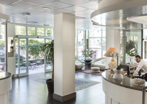 A seating area at Hotel Bikini