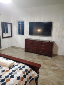 TV a/nebo společenská místnost v ubytování Villa Selina