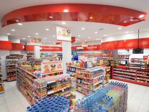 a grocery store with a lot of products on display at Premiere Hotel Tegal in Tegal