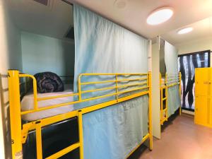 a group of bunk beds in a room at Breeze Lodge in Brisbane