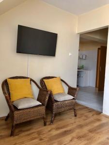 Televízia a/alebo spoločenská miestnosť v ubytovaní Casa Galliera - Apartment