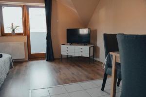 Televízia a/alebo spoločenská miestnosť v ubytovaní Casa Galliera - Apartment