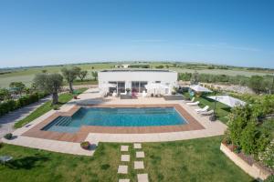 an aerial view of a villa with a swimming pool at LaPortulaca Relax & Nature in Altamura