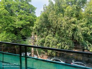 a view from the top of a ride at a theme park at Pristine home near New Friends colony in New Delhi